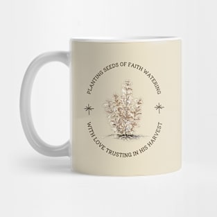 Planting Seeds of Faith Christian Gardener Ministry Design Mug